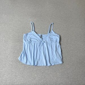 Urban Rebel Women’s Baby Blue Babydoll Tank Top